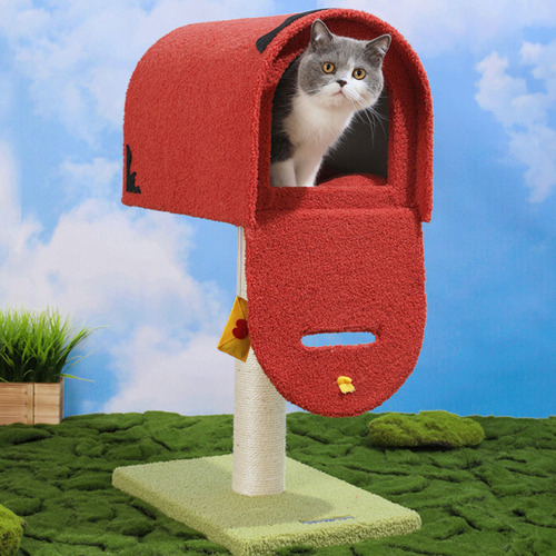 Cute Mailbox Cat Scratching Post Temple Webster